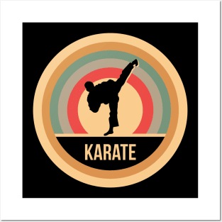 Retro Vintage Karate Gift For Karateka & Martial Artists Posters and Art